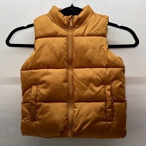 Vibrant Unisex Children Gold Quilted Vest